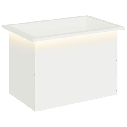 Plantenbak met led Wit 40 x 60 x 40 cm Staal