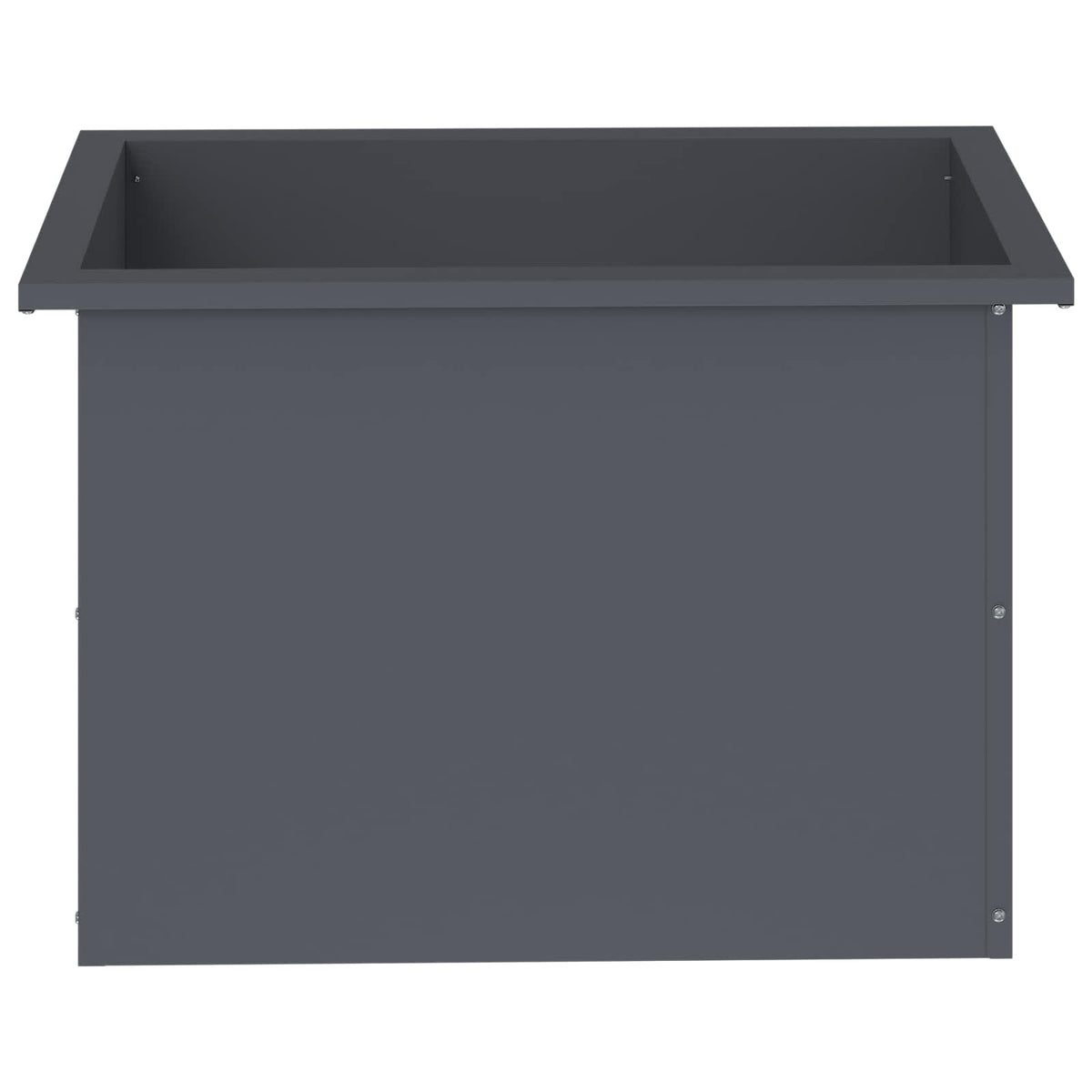 Plantenbak met led Antraciet 40 x 60 x 40 cm Staal