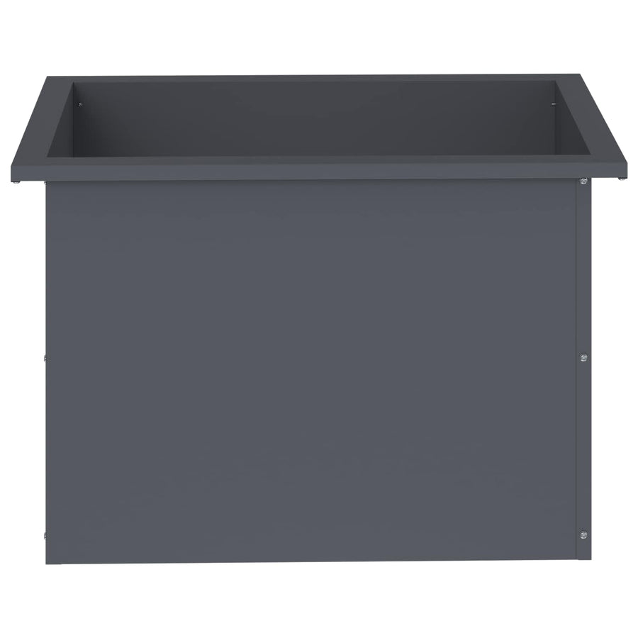Plantenbak met led Antraciet 40 x 60 x 40 cm Staal