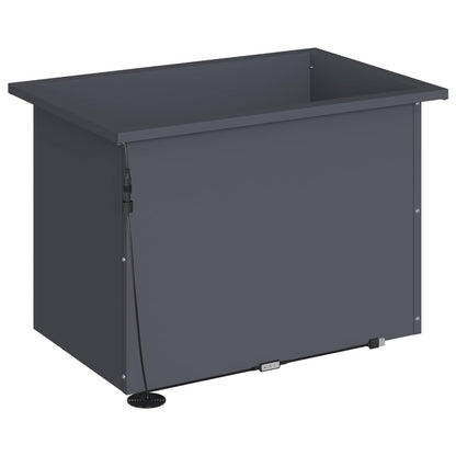 Plantenbak met led 2 st Antraciet 40 x 60 x 40 cm Staal