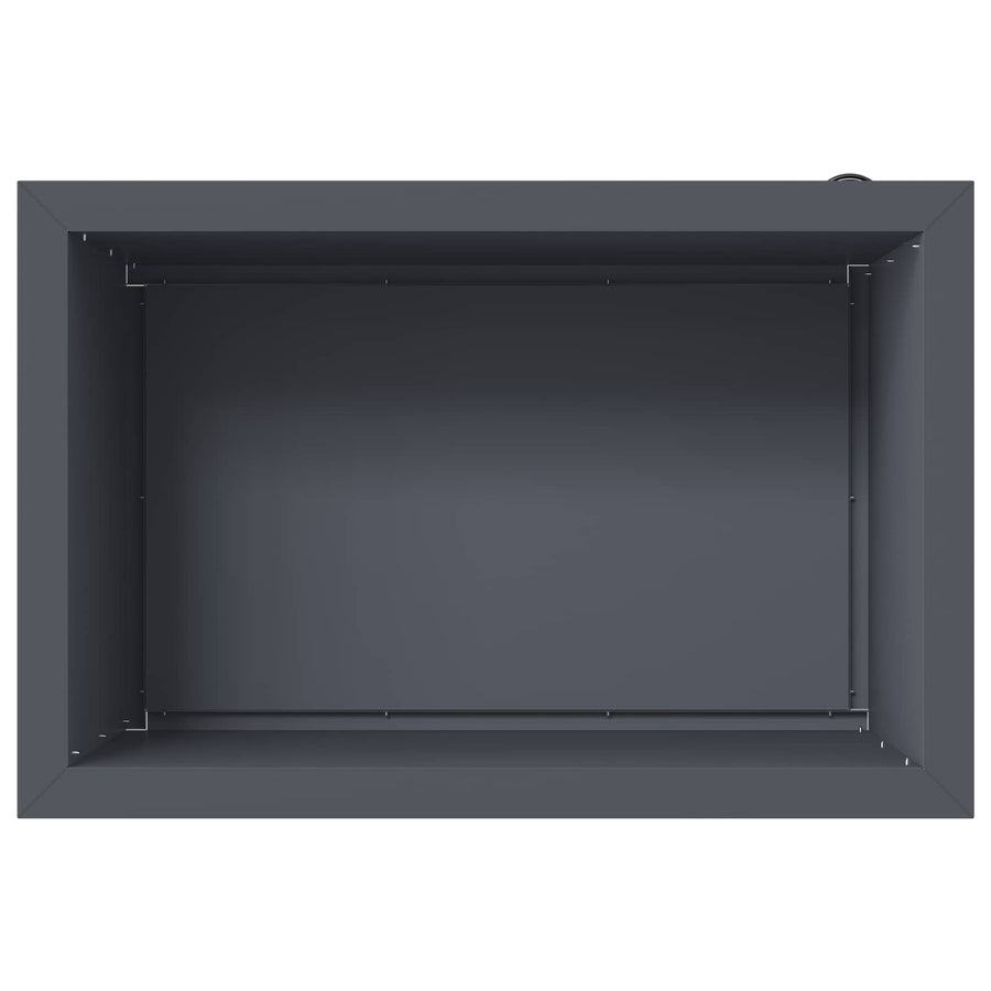 Plantenbak met led 2 st Antraciet 40 x 60 x 40 cm Staal