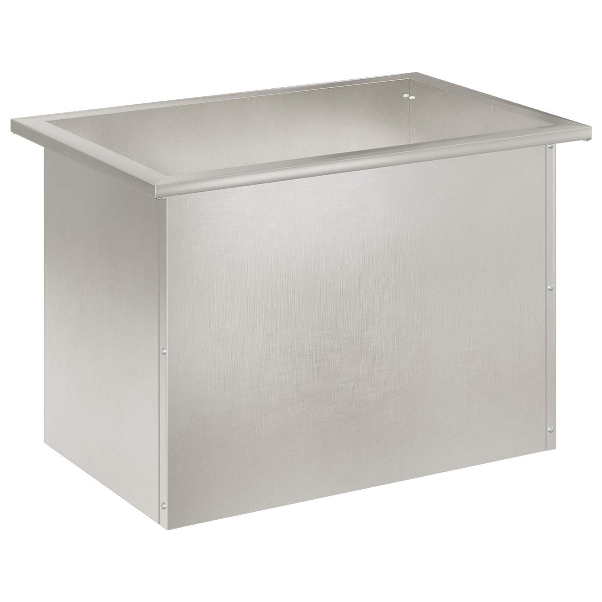 Plantenbak met led zilver 40 x 60 x 40 cm Roestvrij staal