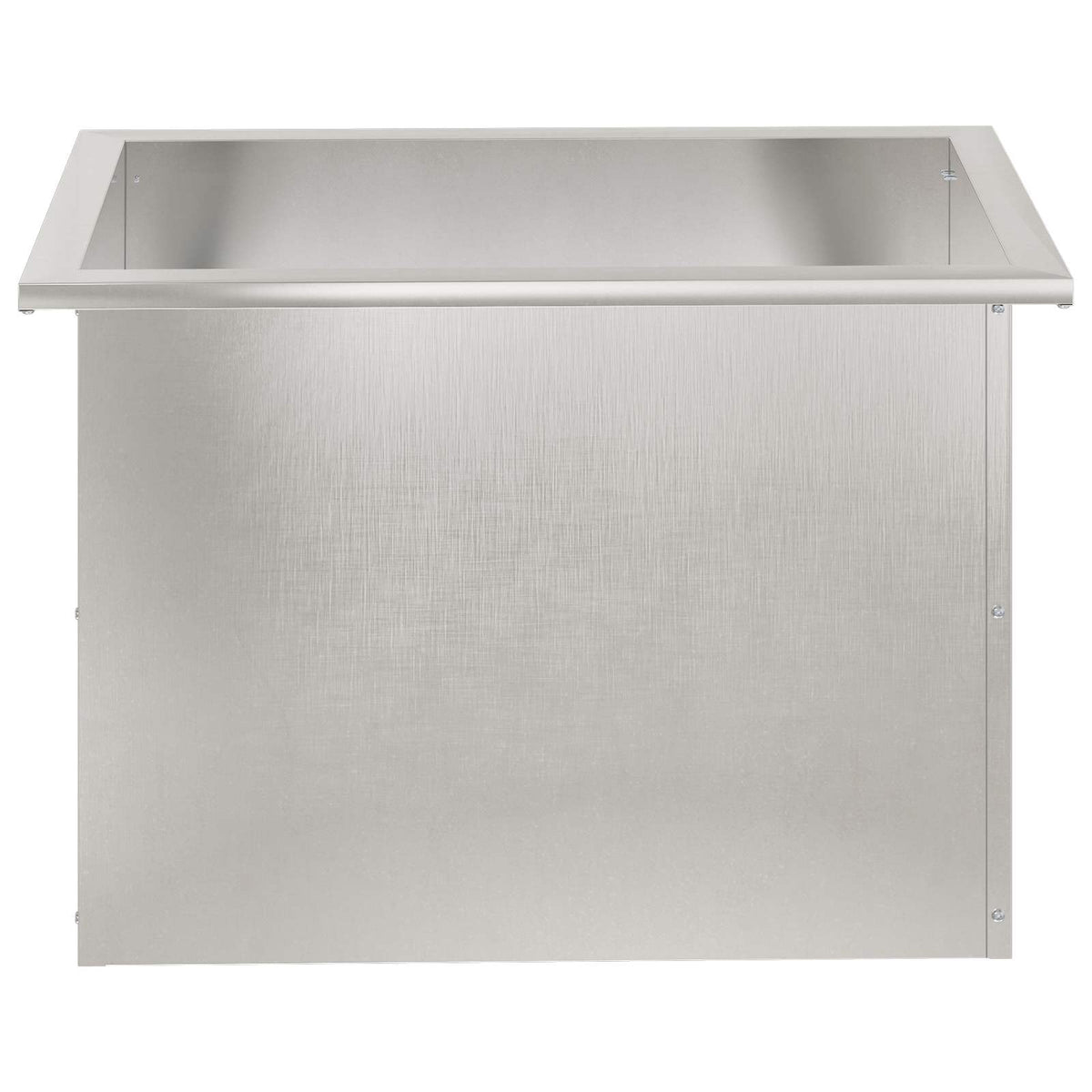 Plantenbak met led zilver 40 x 60 x 40 cm Roestvrij staal