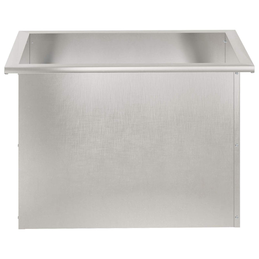 Plantenbak met led zilver 40 x 60 x 40 cm Roestvrij staal