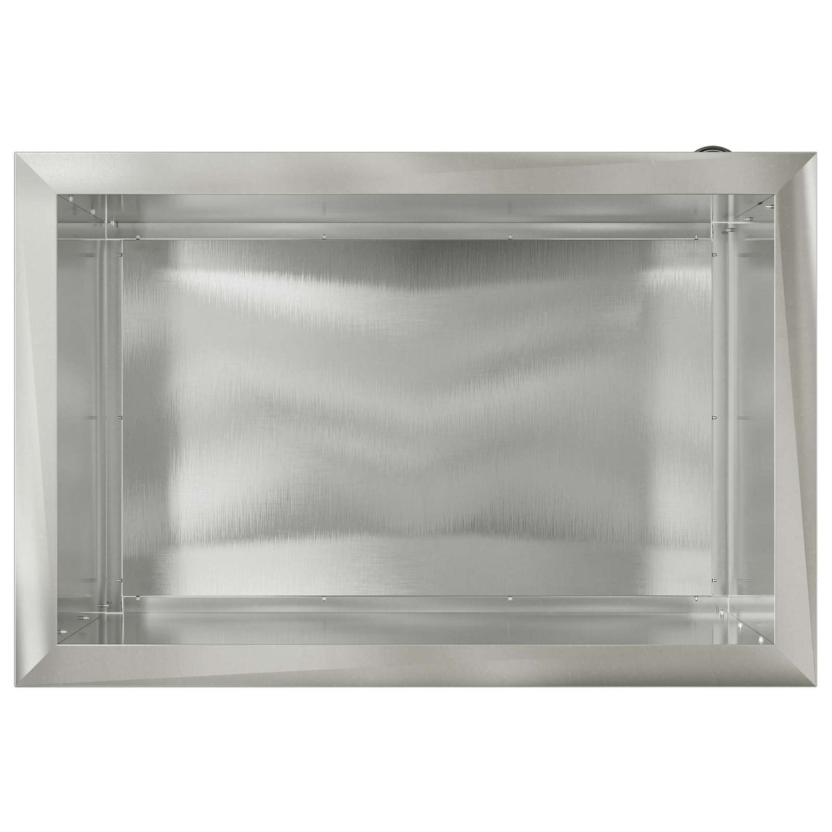 Plantenbak met led zilver 40 x 60 x 40 cm Roestvrij staal