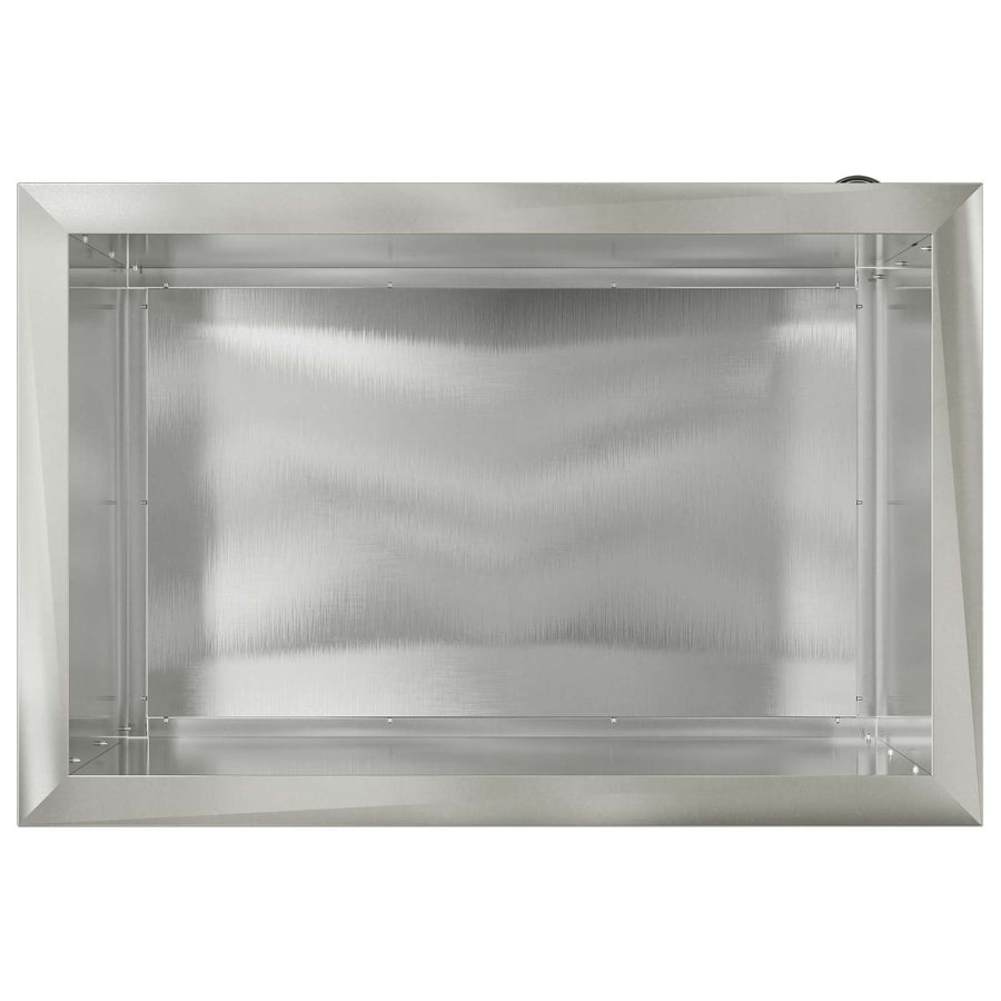 Plantenbak met led zilver 40 x 60 x 40 cm Roestvrij staal