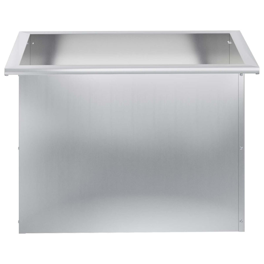 Plantenbak met led zilver 40 x 60 x 40 cm Gegalvaniseerd staal