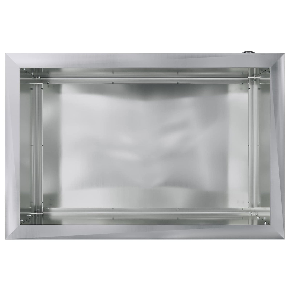 Plantenbak met led 2 st zilver 40 x 60 x 40 cm