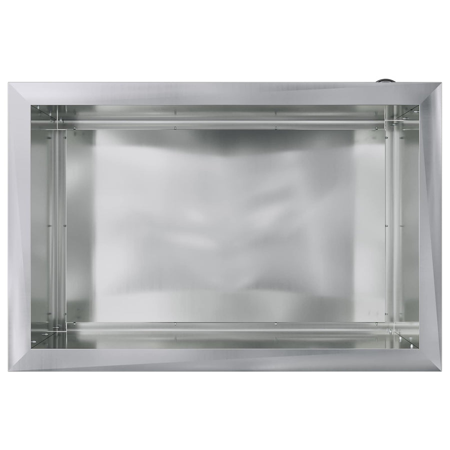 Plantenbak met led 2 st zilver 40 x 60 x 40 cm