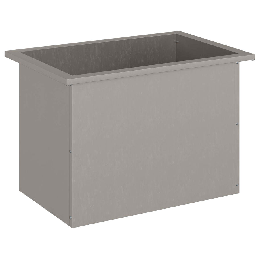 Plantenbak met led Roestkleurig 40 x 60 x 40 cm weervast staal