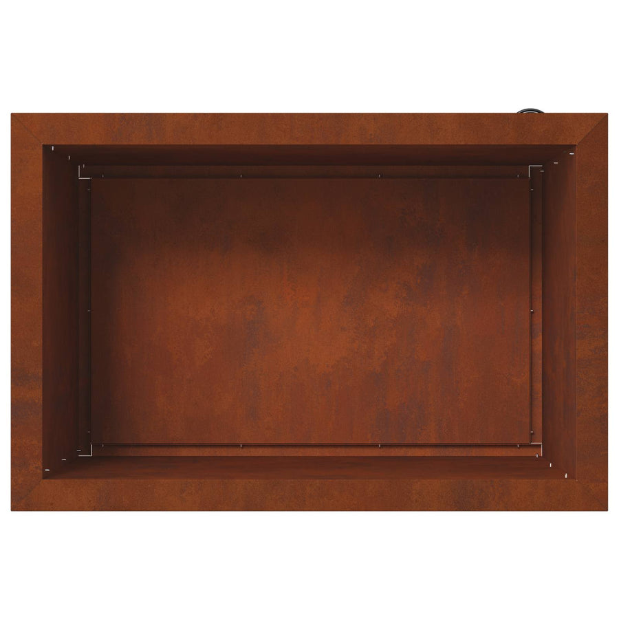 Plantenbak met led Roestkleurig 40 x 60 x 40 cm weervast staal