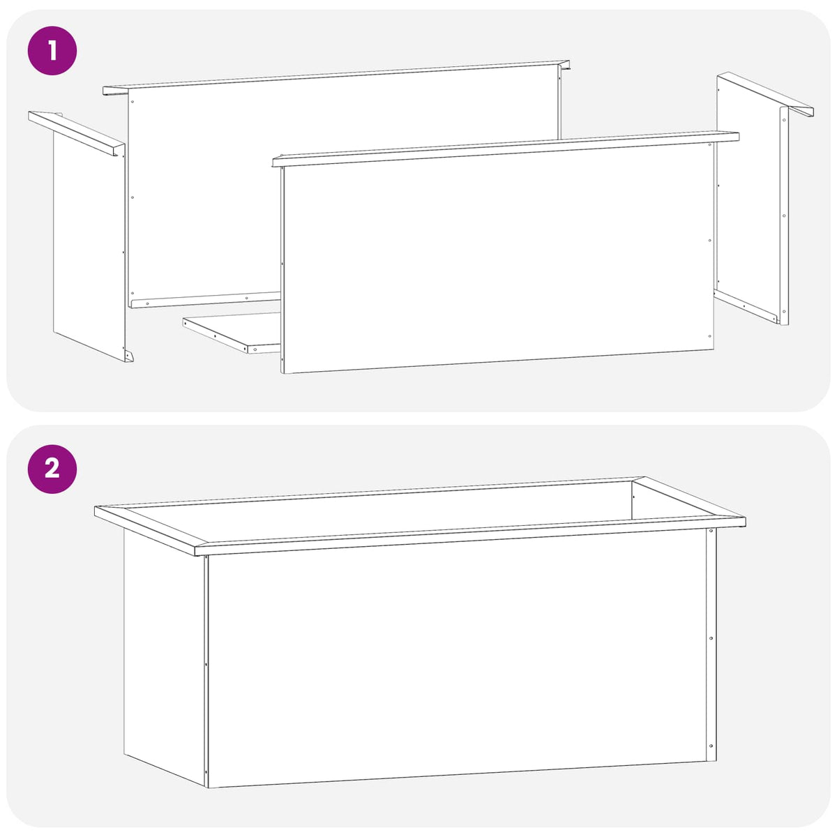Plantenbak met led Zwart 40 x 80 x 40 cm Staal