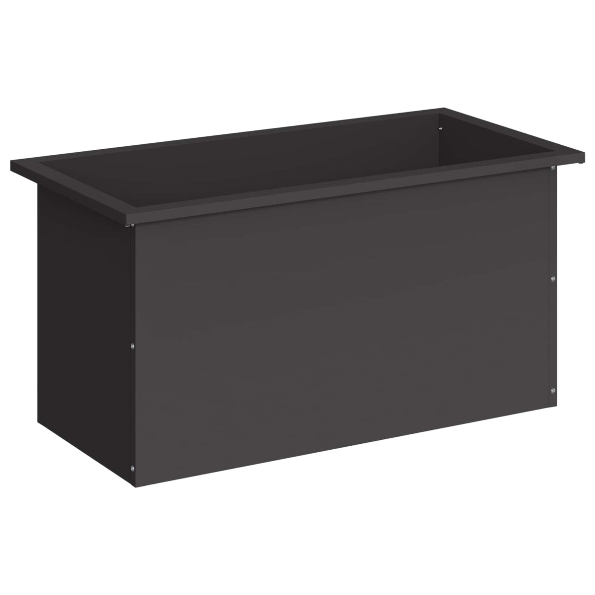 Plantenbak met led Zwart 40 x 80 x 40 cm Staal