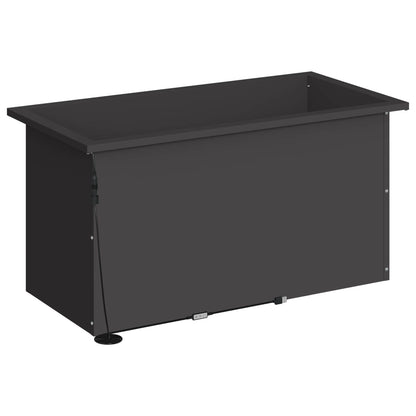 Plantenbak met led Zwart 40 x 80 x 40 cm Staal