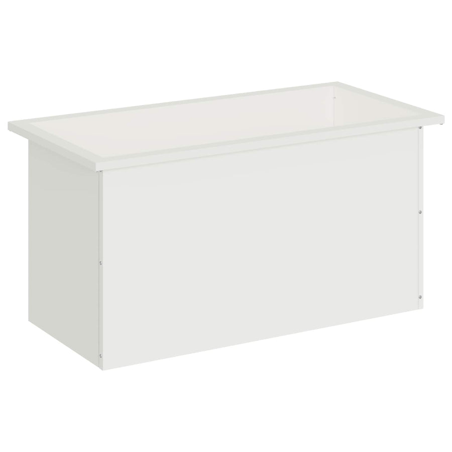 Plantenbak met led Wit 40 x 80 x 40 cm Staal