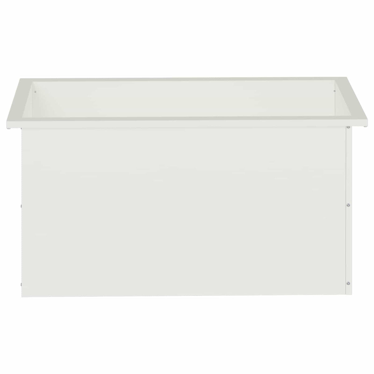 Plantenbak met led Wit 40 x 80 x 40 cm Staal