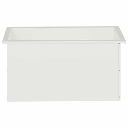 Plantenbak met led Wit 40 x 80 x 40 cm Staal