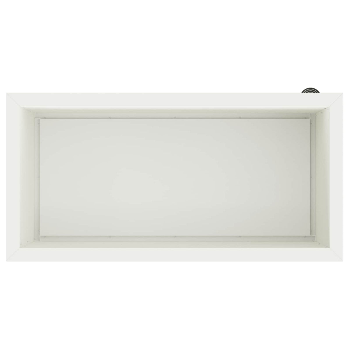 Plantenbak met led Wit 40 x 80 x 40 cm Staal