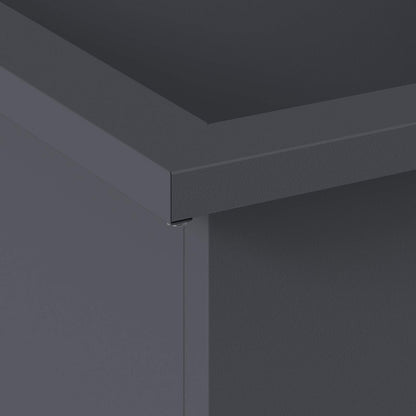 Plantenbak met led Antraciet 40 x 80 x 40 cm Staal