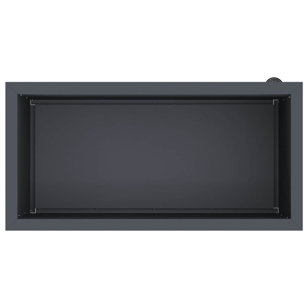Plantenbak met led Antraciet 40 x 80 x 40 cm Staal