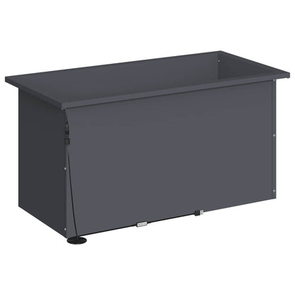 Plantenbak met led 2 st Antraciet 40 x 80 x 40 cm Staal