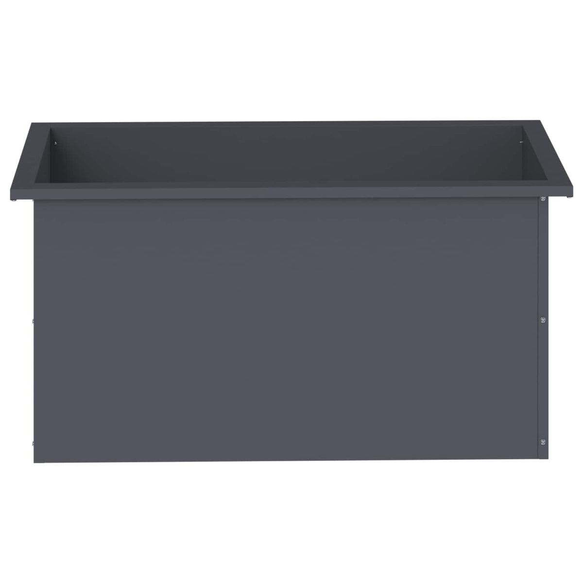 Plantenbak met led 2 st Antraciet 40 x 80 x 40 cm Staal
