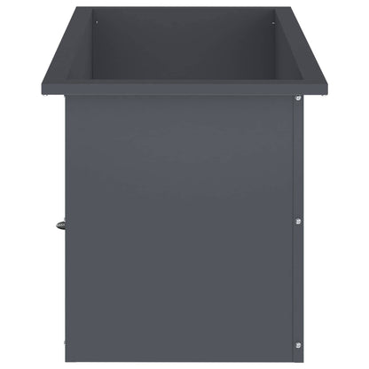 Plantenbak met led 2 st Antraciet 40 x 80 x 40 cm Staal