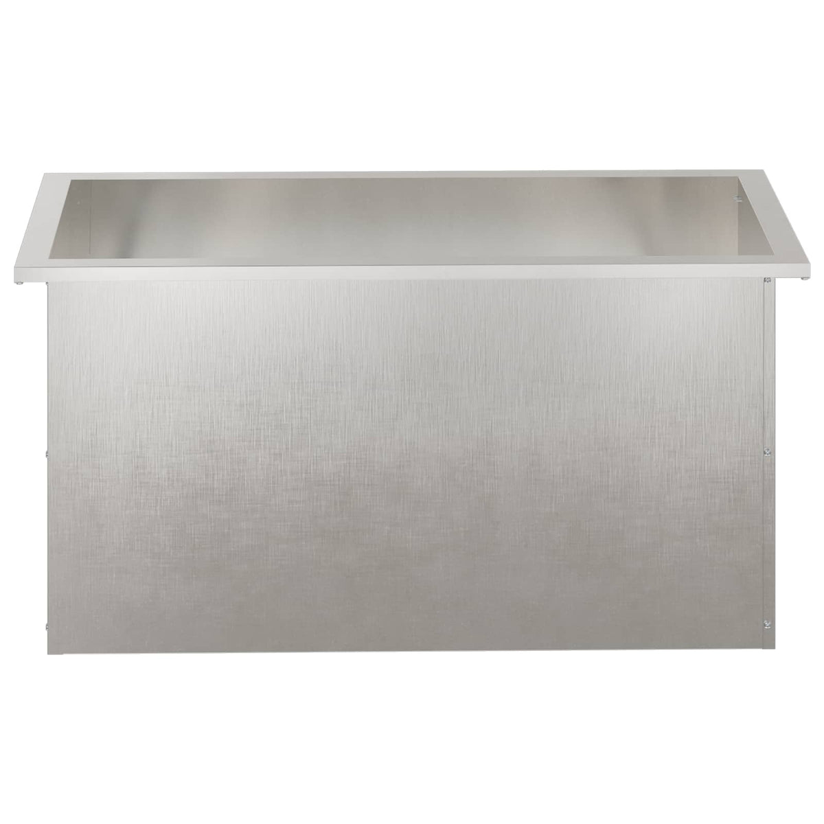 Plantenbak met led zilver 40 x 80 x 40 cm Roestvrij staal