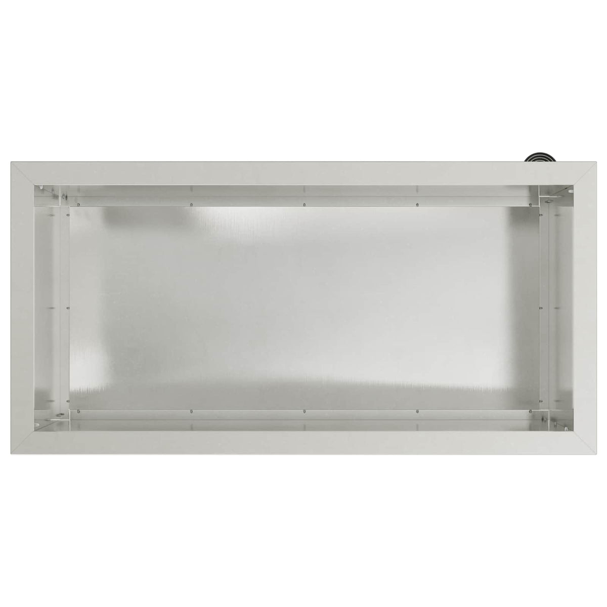 Plantenbak met led zilver 40 x 80 x 40 cm Roestvrij staal