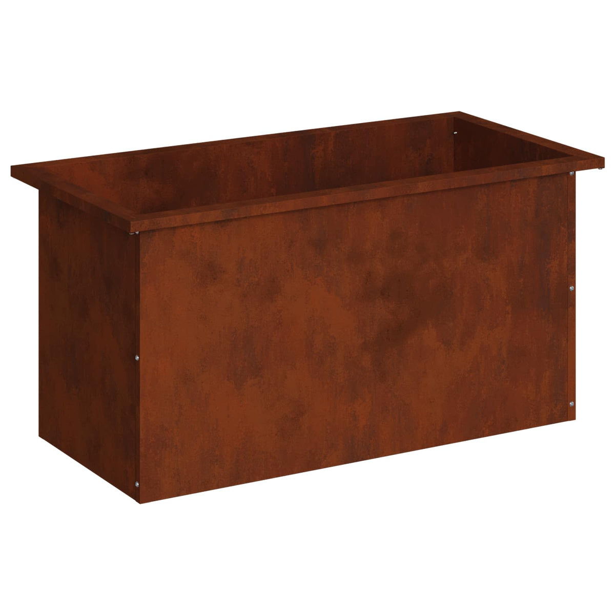 Plantenbak met led Roestkleurig 40 x 80 x 40 cm weervast staal