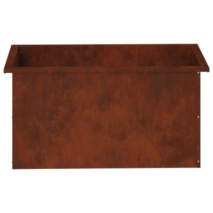 Plantenbak met led Roestkleurig 40 x 80 x 40 cm weervast staal