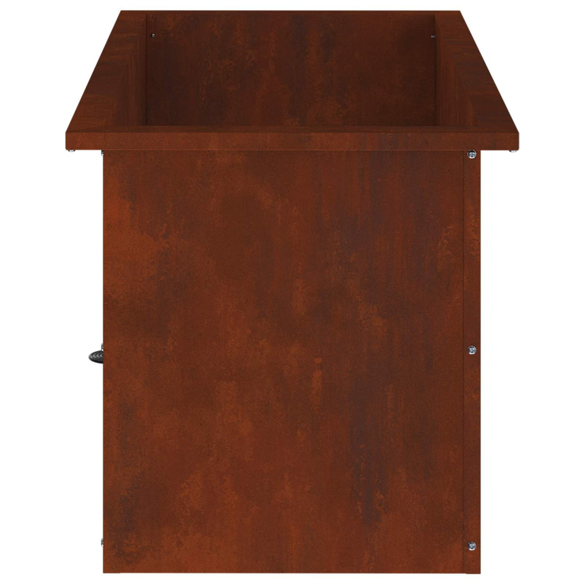 Plantenbak met led Roestkleurig 40 x 80 x 40 cm weervast staal