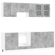 Keuken Eenheid Lyon 8 pcs Bewerkt hout