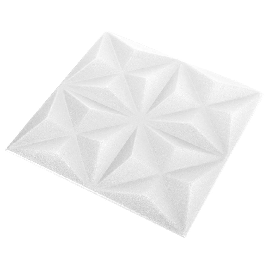 Wandpanelen 48 pcs Origami Wit 50 x 50 cm XPS Schuim