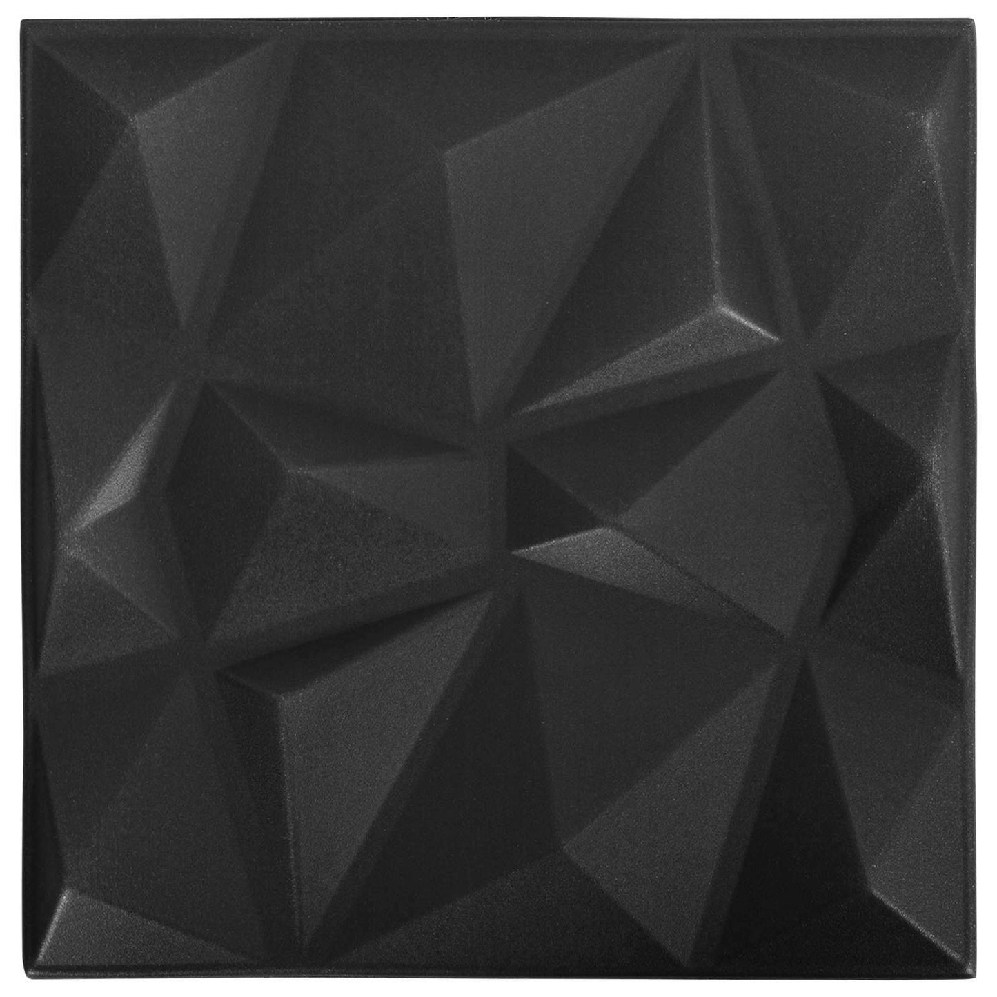 Wandpanelen 12 pcs Origami Zwart 50 x 50 cm XPS Schuim