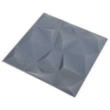 Wandpanelen 24 pcs Diamant Grijs 50 x 50 cm XPS Schuim
