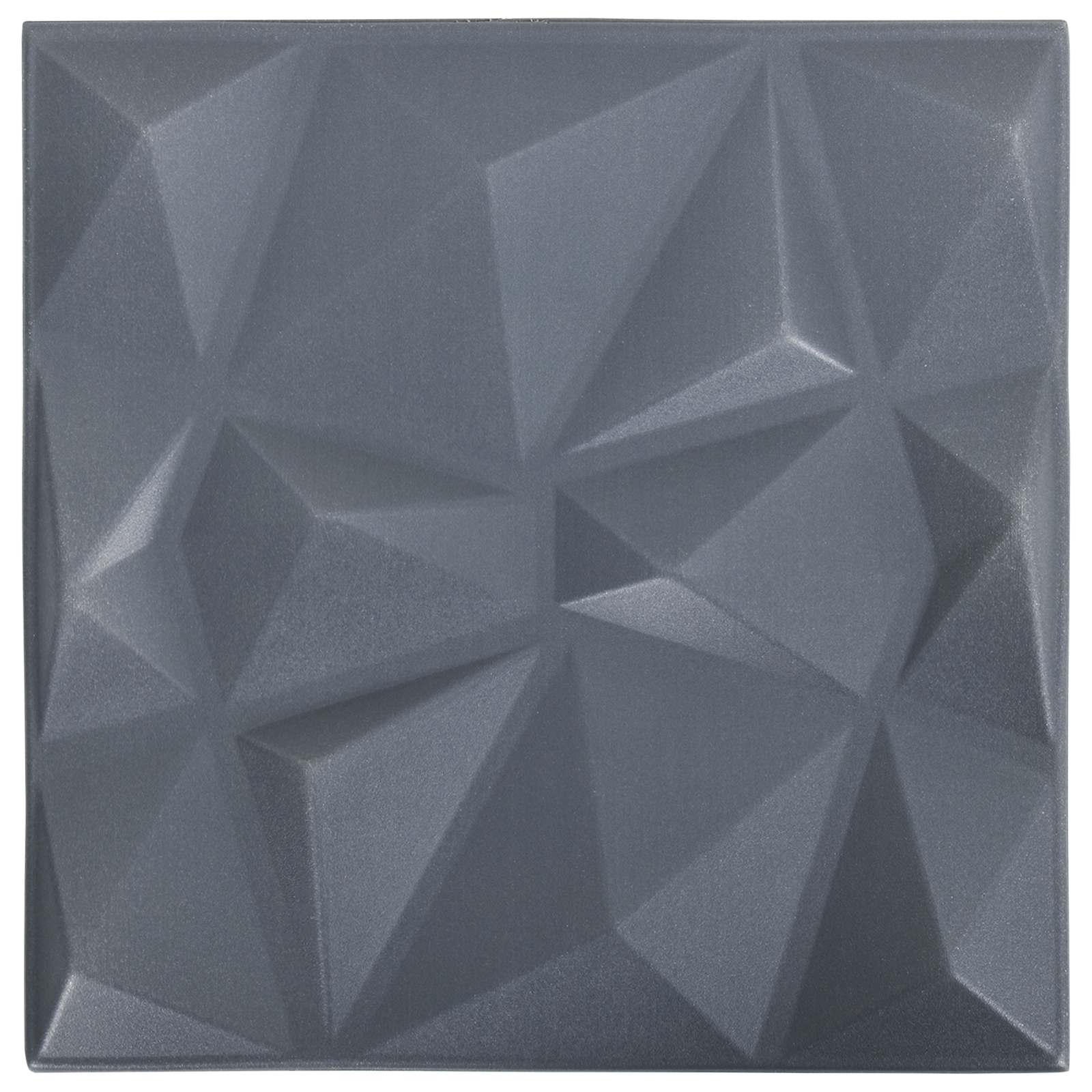 Wandpanelen 12 pcs Origami Grijs 50 x 50 cm XPS Schuim