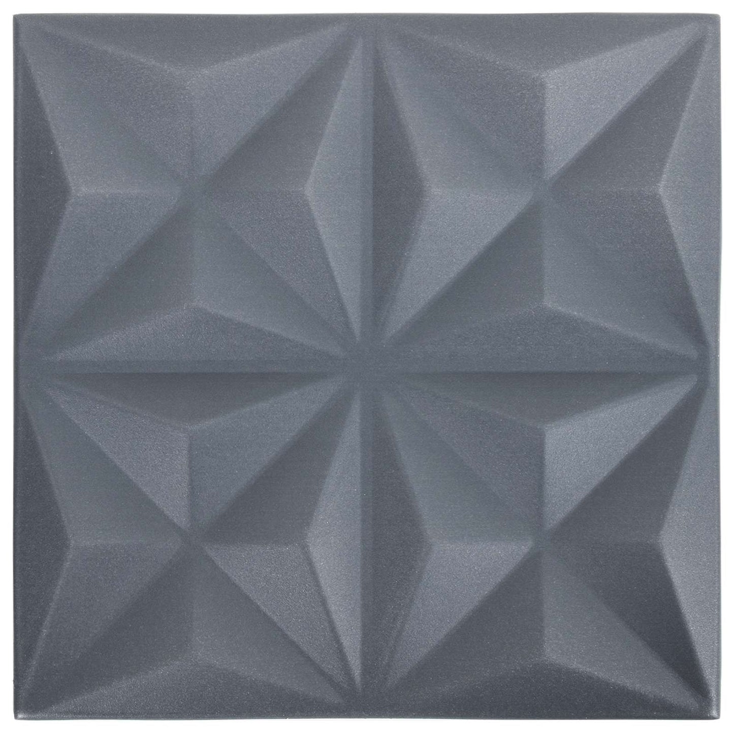 Wandpanelen 24 pcs Origami Grijs 50 x 50 cm XPS Schuim