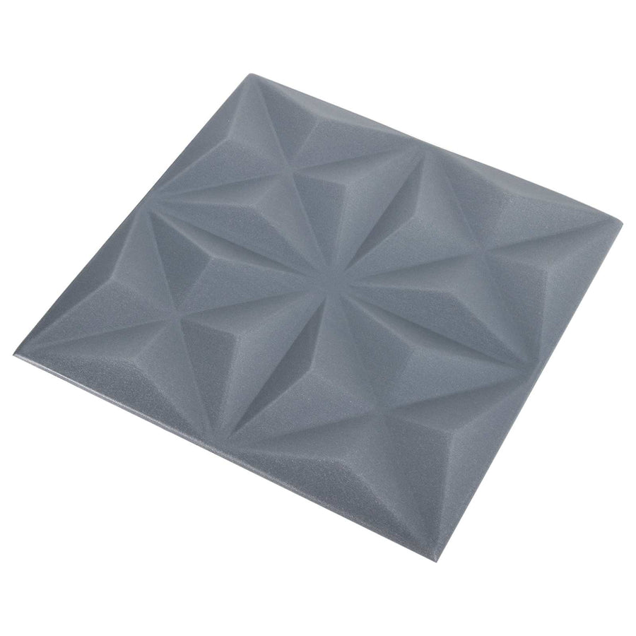 Wandpanelen 48 pcs Origami Grijs 50 x 50 cm XPS Schuim