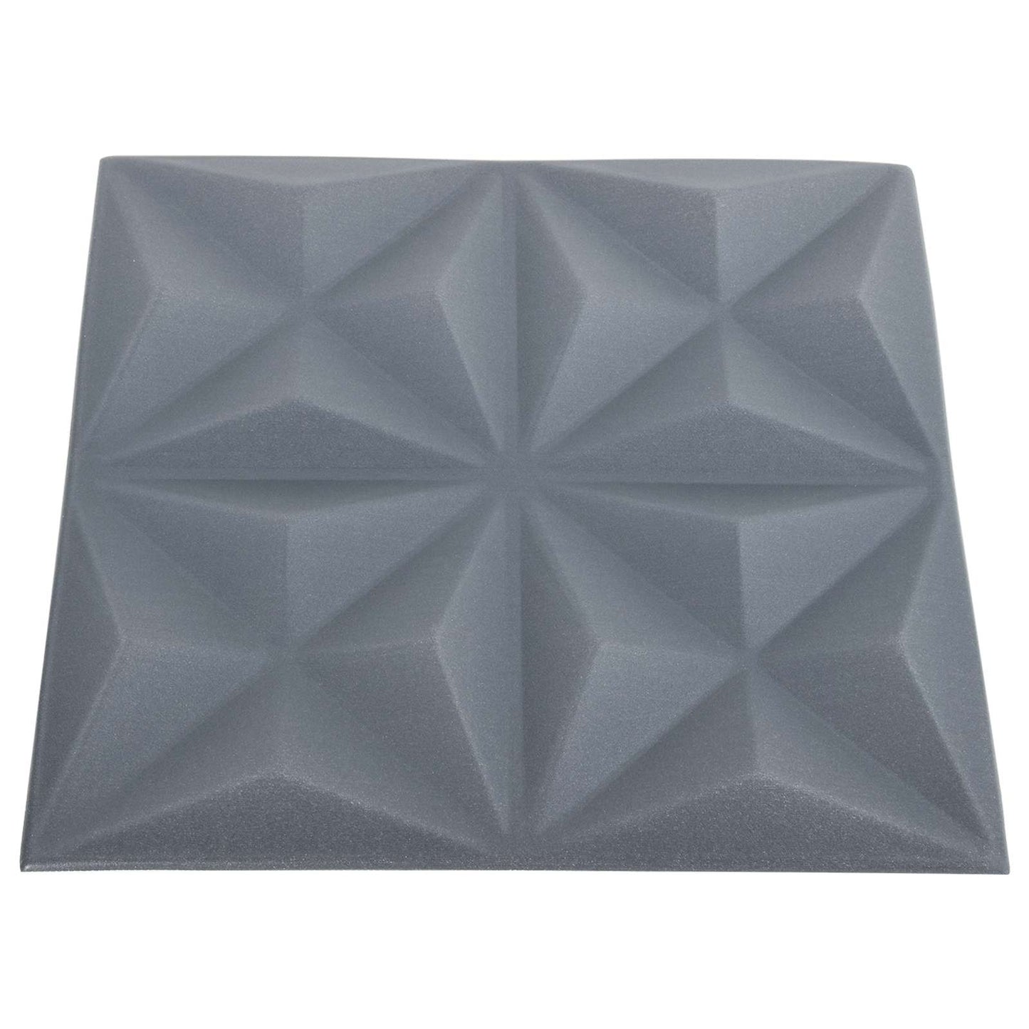 Wandpanelen 48 pcs Origami Grijs 50 x 50 cm XPS Schuim