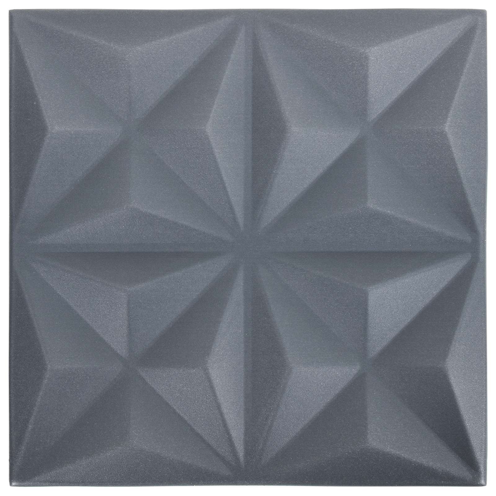 Wandpanelen 48 pcs Origami Grijs 50 x 50 cm XPS Schuim