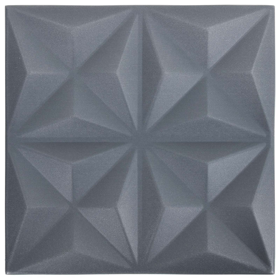 Wandpanelen 48 pcs Origami Grijs 50 x 50 cm XPS Schuim