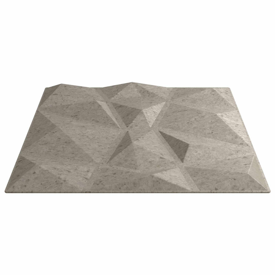 Wandpanelen 24 pcs Beton Grijs 50 x 50 cm XPS Schuim
