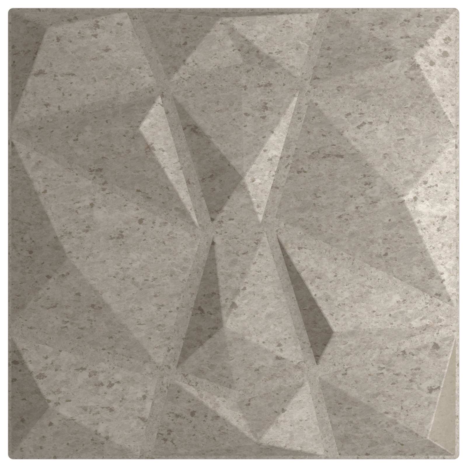 Wandpanelen 24 pcs Beton Grijs 50 x 50 cm XPS Schuim