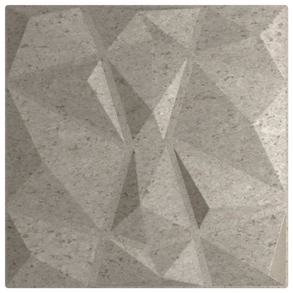 Wandpanelen 24 pcs Beton Grijs 50 x 50 cm XPS Schuim