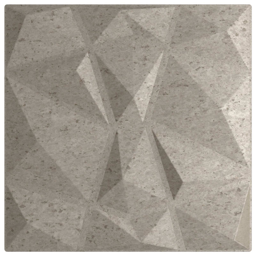 Wandpanelen 48 pcs Beton Grijs 50 x 50 cm XPS Schuim
