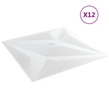 Wandpanelen Ster 12 pcs Witte Ster 50 x 50 cm XPS Schuim