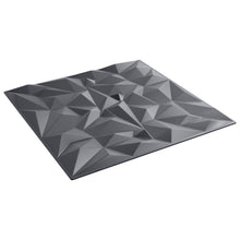 Wandpanelen 12 pcs Amethist Grijs 50 x 50 cm XPS Schuim