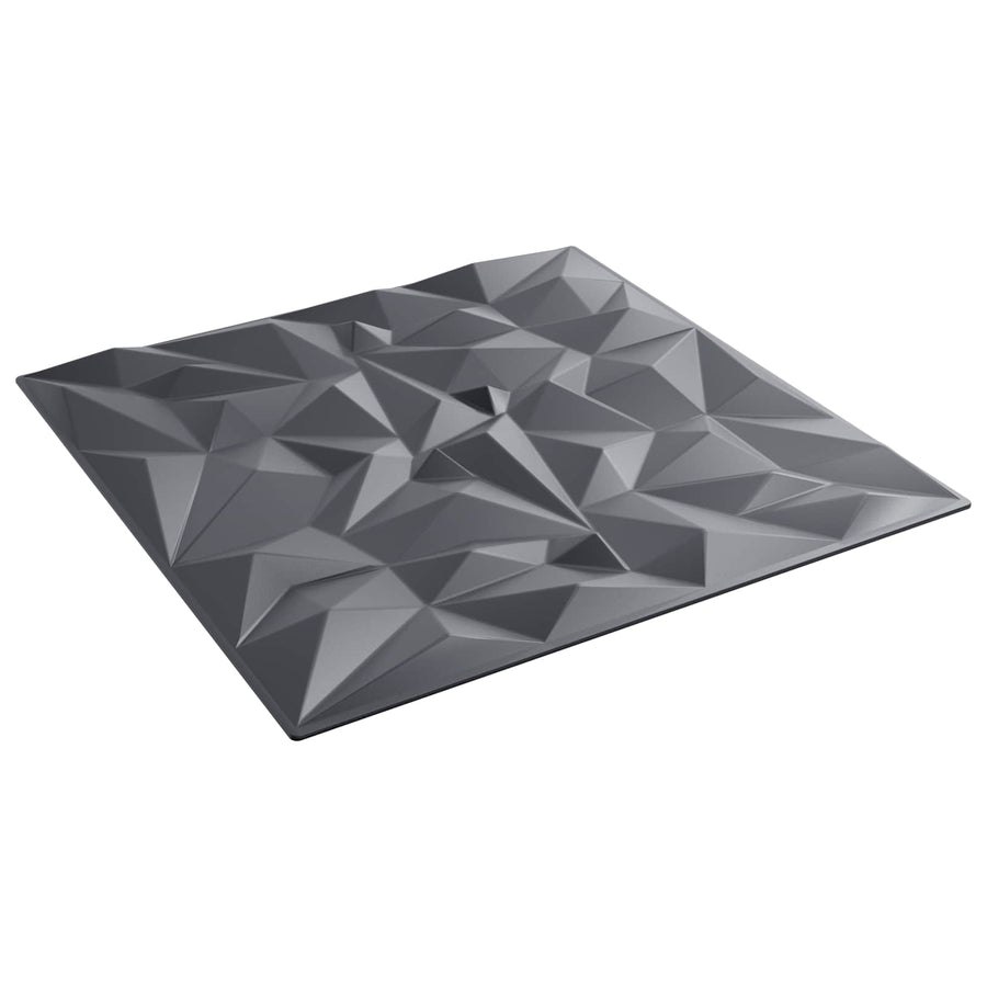Wandpanelen 48 pcs Amethist Grijs 50 x 50 cm XPS Schuim