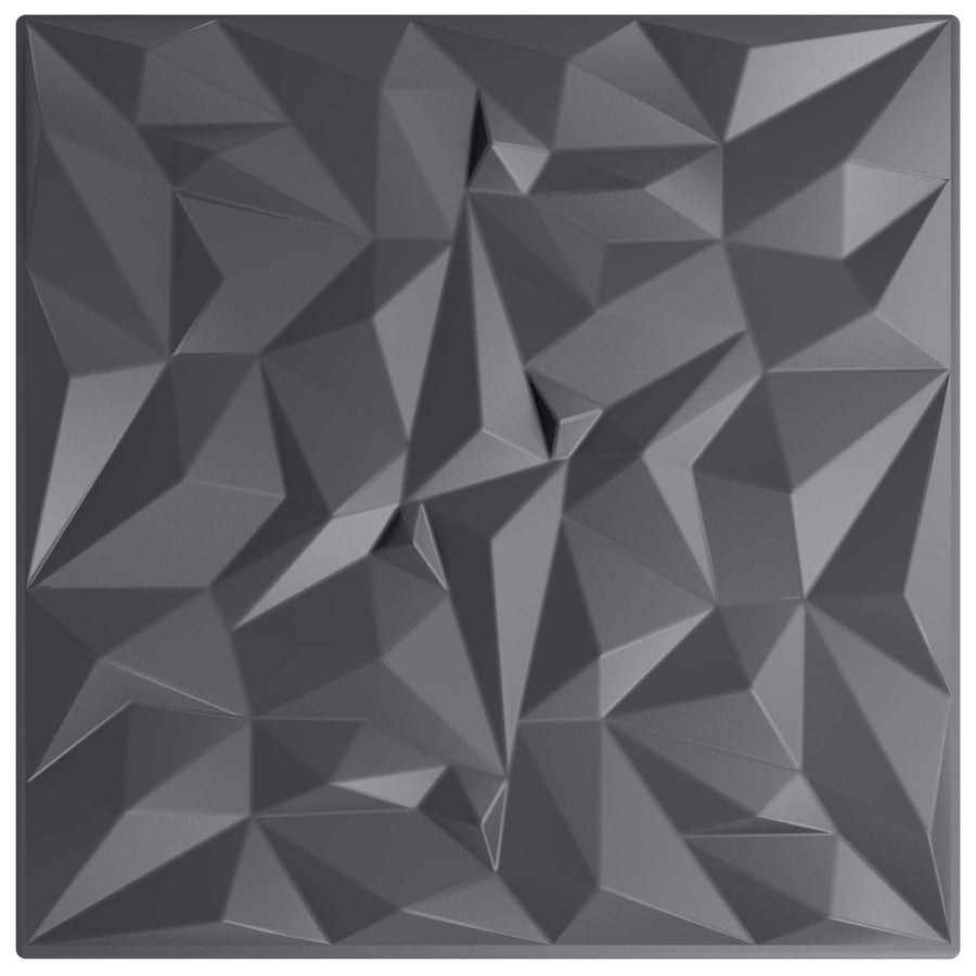 Wandpanelen 48 pcs Amethist Grijs 50 x 50 cm XPS Schuim